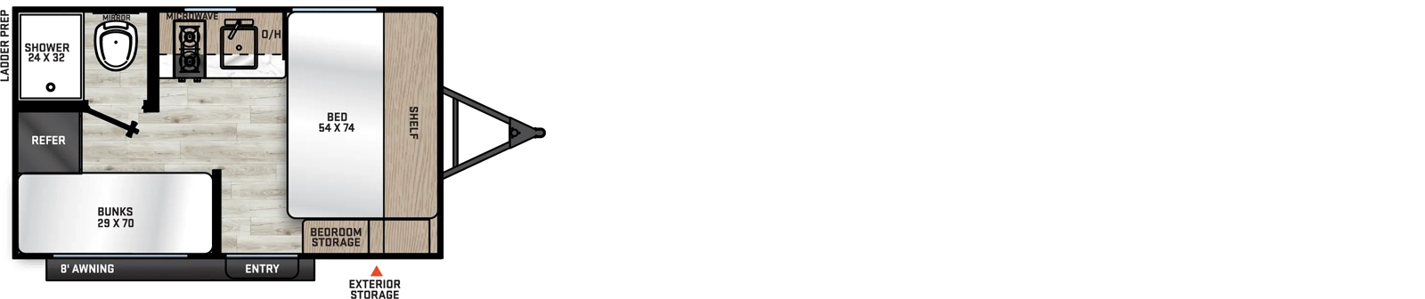 134BHX Floorplan Image